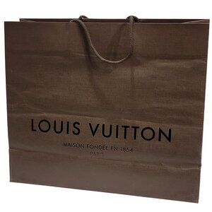 Louis Vuitton Paper Shopping Bag Tote Brown